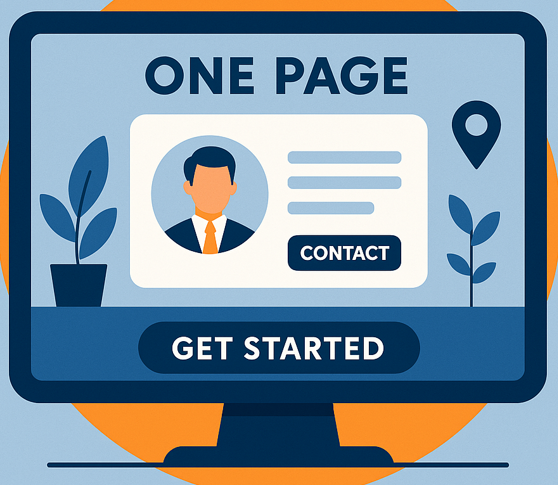 Site one page / Site carte de visite